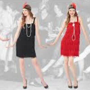 Wizland 1920s Flapper Dress Cocktail Party Dress Roaring 20s Great Gatsby Dress
